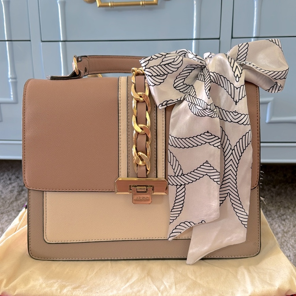 Aldo leather crossbody handbag